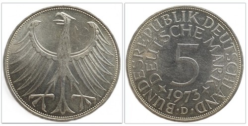 Brd deutsche mark 1973 - 5,