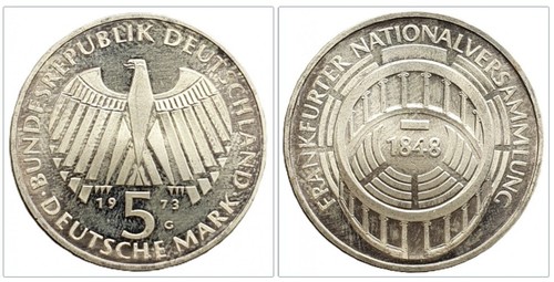 Brd deutsche mark 1973 - deutsche,
