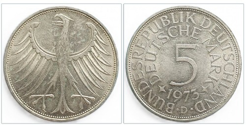 Brd deutsche mark 1973 d - mark,