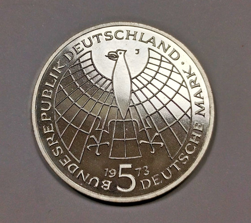Deutsche mark silbermünze - 5, mark,