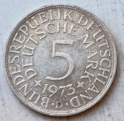 Deutsche mark 1973 brd - 5, d