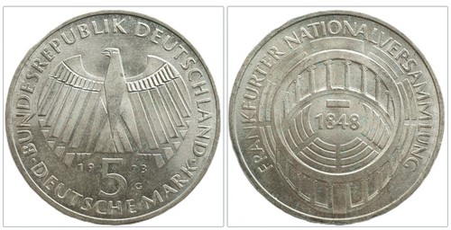 Brd deutsche mark 1973 - mark, g