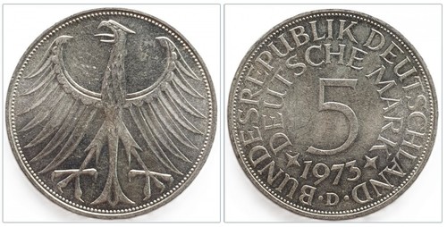 Brd deutsche mark 1973 - 5,